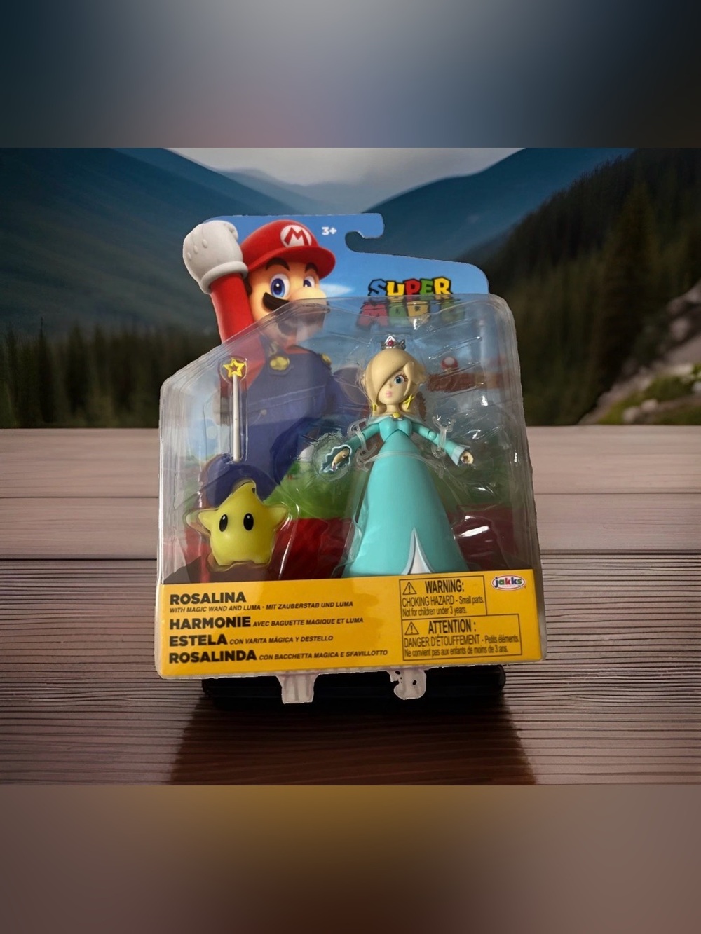 New! Nintendo Super Mario 4" Rosalina Figure, Luma & Magic Wand Jakks Pacific